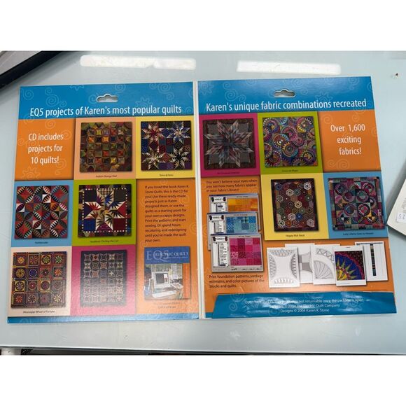 Karen K. Stone Quilts EQ5 Projects & Palettes CD – 10 Quilt Designs - Picture 3 of 4